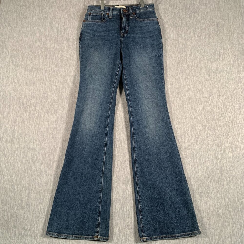 Madewell Skinny Flare Jeans Women’s 25 Medium Wash Stretch Denim Flared Leg